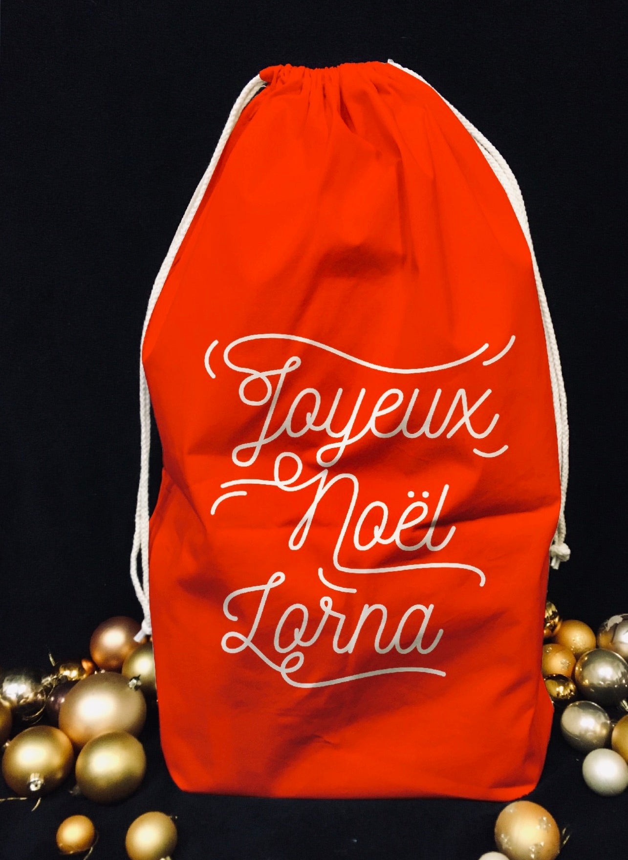 Hotte de Père Noël - personnalisée